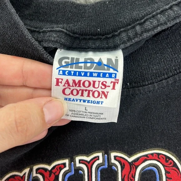 Vintage Gildan Short Sleeve Shirt Sturgis 60 2000 Motorcycle Graphic Mens L - Picture 5 of 7